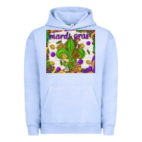 Pigment Grape Ice Mardi Gras fleur de lis Urban Hoodie - NancyCooperArtShop