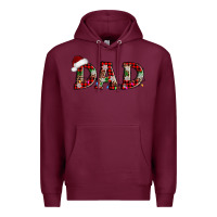 Burgundy christmas dad Premium Hoodie - AdoDesignShop