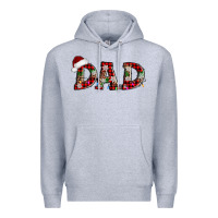 Heather Grey christmas dad Premium Hoodie - AdoDesignShop