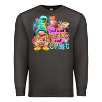 Smoke i just want stay home and craft Premium Sweatshirt - NancyCooperArtShop