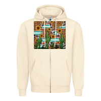 Sandshell western cactus and sunflowers Zipper Hoodie - Jasminsmagicworld