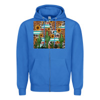 True Royal western cactus and sunflowers Zipper Hoodie - Jasminsmagicworld