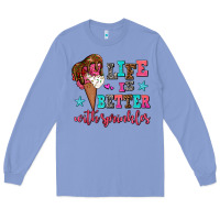 Colony Blue life is better with sprinkles Long Sleeve Tee - AdoDesignShop