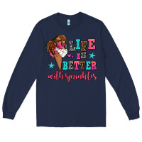 Navy life is better with sprinkles Long Sleeve Tee - AdoDesignShop