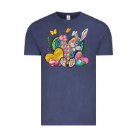Vintage Denim Easter Heart Easter Day Vintage Tee - Neo Western