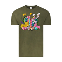 Vintage Olive Easter Heart Easter Day Vintage Tee - Neo Western