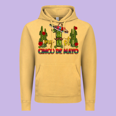 My 1st Cinco De Mayo Vintage Hoodie Designed By Texasbilliewilder