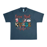 Midnight Navy livin' that nurse life Urban Heavy Tee - FaDigitalArtStudio