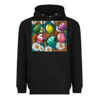 Black Easter eggs Heavyweight Hoodie - NancyCooperArtShop