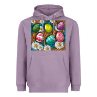 Lavender Easter eggs Heavyweight Hoodie - NancyCooperArtShop