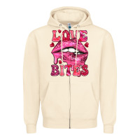 Sandshell love bites Zipper Hoodie - NancyCooperArtShop