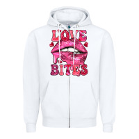 White love bites Zipper Hoodie - NancyCooperArtShop