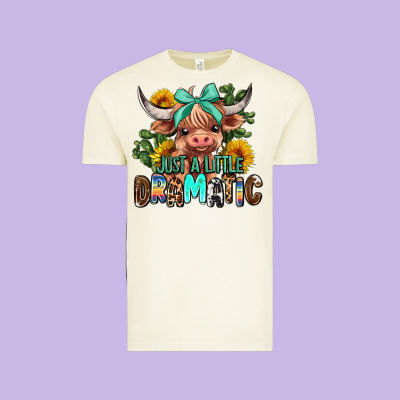 Just A Little Dramatic Vintage Tee Designed By Adodesignshop