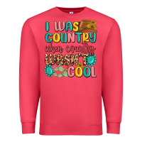 Cardinal i was country when country wasnt cool Premium Sweatshirt - MaliasSmallBusiness