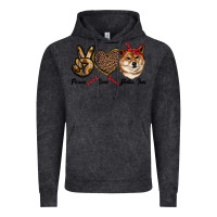 Vintage Black peace love shiba inu Vintage Hoodie - RanaPortraitStore