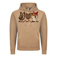 Vintage Coffee peace love shiba inu Vintage Hoodie - RanaPortraitStore