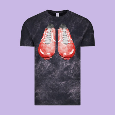 Red Cleats Fa Element 3 Vintage Tee Designed By Fadigitalartstudio