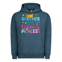 Pigment Midnight Navy brother of the birthday princess Urban Hoodie - NancyCooperArtShop