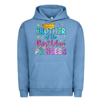 Pigment Pebble Blue brother of the birthday princess Urban Hoodie - NancyCooperArtShop