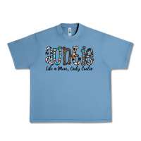 Pebble Blue auntie  like a mom, only cooler Urban Heavy Tee - CowhideDigitalArt