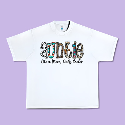 Auntie  Like A Mom, Only Cooler Urban Heavy Tee Designed By Cowhidedigitalart