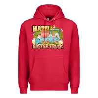 Cardinal Happy Easter truck Premium Hoodie - LillyAllenDesigns