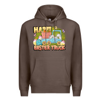 Coffee Happy Easter truck Premium Hoodie - LillyAllenDesigns