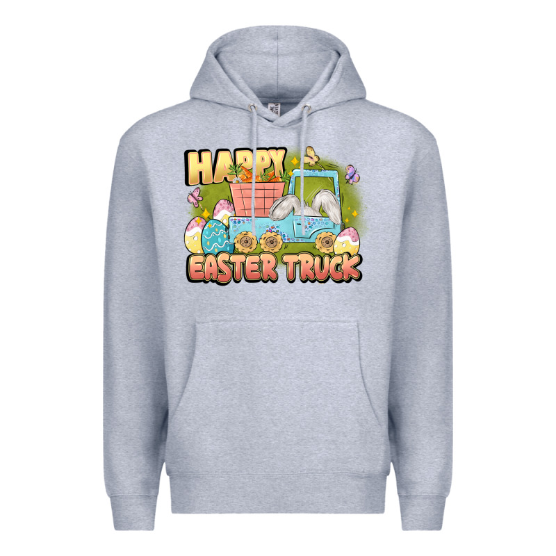 Happy Easter Truck Premium Hoodie by LillyAllenDesigns | Teevron