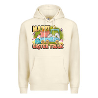 Sandshell Happy Easter truck Premium Hoodie - LillyAllenDesigns