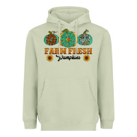 Matcha Orange glitter pumpkin Heavyweight Hoodie - NancyCooperArtShop