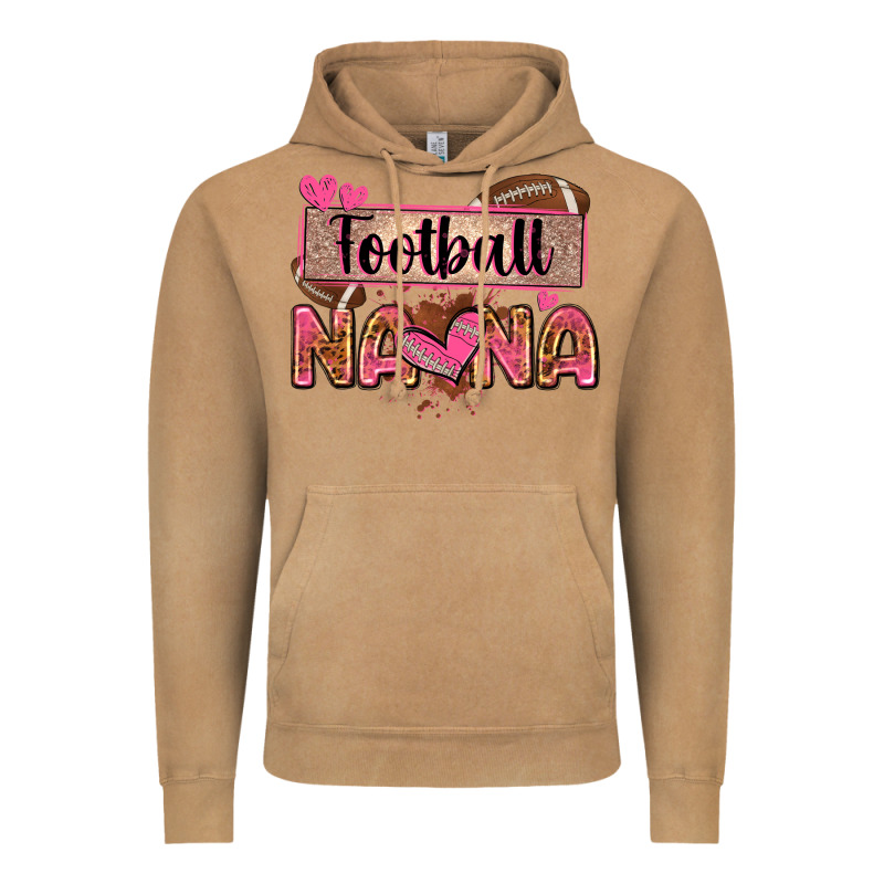 Football Nana With Leopard Vintage Hoodie by Zillion Design Studio | Teevron