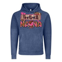 Vintage Denim football nana with leopard Vintage Hoodie - Zillion Design Studio