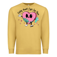 Antique Gold only heart eyes for you Premium Sweatshirt - MaliasSmallBusiness