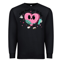 Black only heart eyes for you Premium Sweatshirt - MaliasSmallBusiness
