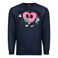 Navy only heart eyes for you Premium Sweatshirt - MaliasSmallBusiness