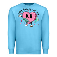 Ocean Blue only heart eyes for you Premium Sweatshirt - MaliasSmallBusiness