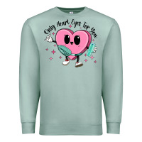 Seafoam only heart eyes for you Premium Sweatshirt - MaliasSmallBusiness