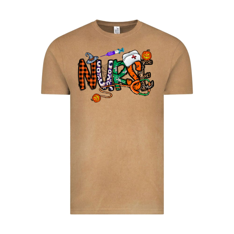Nurse Halloween Vintage Tee by CowhideDigitalArt | Teevron