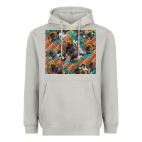 Moon Dust Thanksgiving Turkey sunflower turquoise Heavyweight Hoodie - NancyCooperArtShop