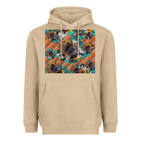 Mushroom Thanksgiving Turkey sunflower turquoise Heavyweight Hoodie - NancyCooperArtShop