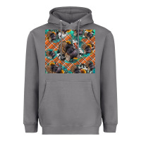 Storm Thanksgiving Turkey sunflower turquoise Heavyweight Hoodie - NancyCooperArtShop