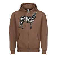 Chestnut zebra Zipper Hoodie - LillyAllenDesigns