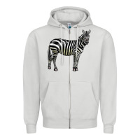 Dove Grey zebra Zipper Hoodie - LillyAllenDesigns