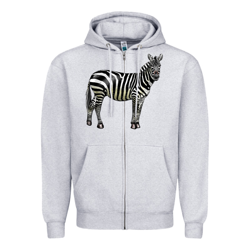 Zebra Zipper Hoodie by LillyAllenDesigns | Teevron