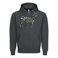 Smoke zebra Zipper Hoodie - LillyAllenDesigns