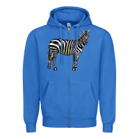 True Royal zebra Zipper Hoodie - LillyAllenDesigns