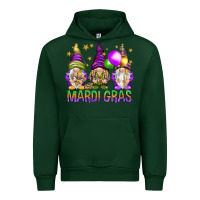 Forest Green Mardi Gras crew with gnomes Urban Hoodie - NancyCooperArtShop