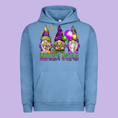 Mardi Gras Crew With Gnomes Urban Hoodie Designed By Nancycooperartshop
