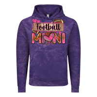 Cloud Purple football mini with leopard Vintage Hoodie - Zillion Design Studio