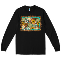 Black Fall pumpkin Long Sleeve Tee - Artiststas